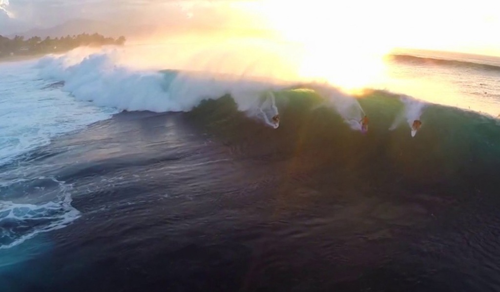 Impresionantes imágenes de surf en Pipeline