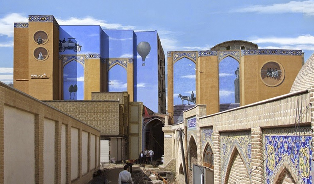 Mehdi Ghadyanloo, streetart iraní
